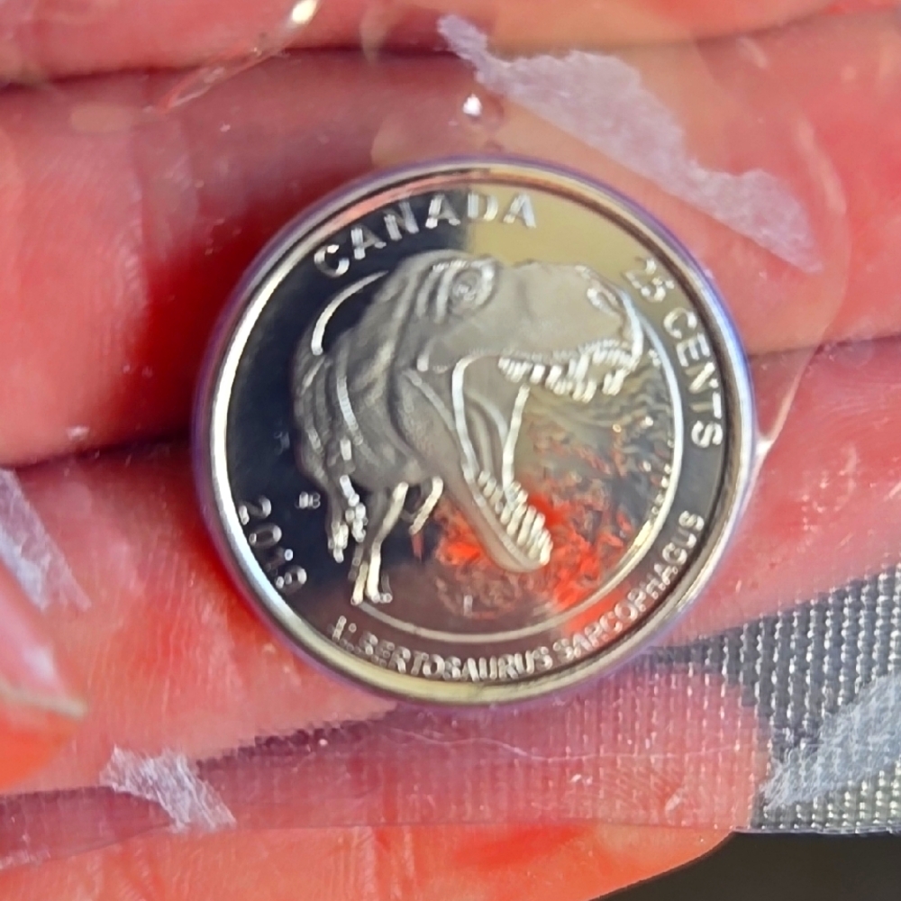 Silver Dinosaur Coin for Reptile Enthusiasts